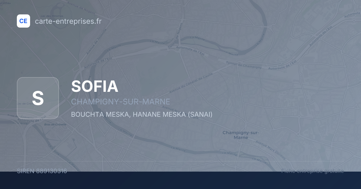 SOFIA — 889130316 — fiche entreprise