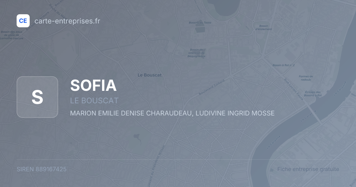 SOFIA — 889167425 — fiche entreprise