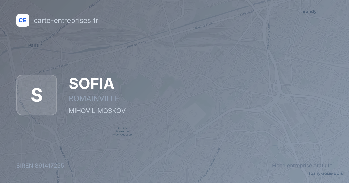 SOFIA — 891417255 — fiche entreprise