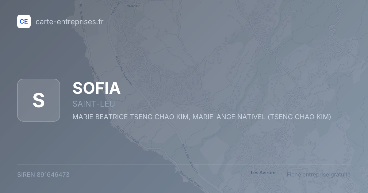 SOFIA — 891646473 — fiche entreprise