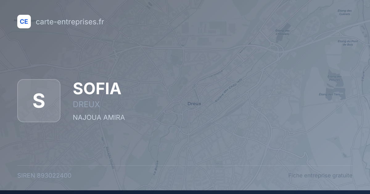 SOFIA — 893022400 — fiche entreprise