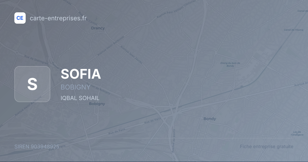 SOFIA — 903948925 — fiche entreprise