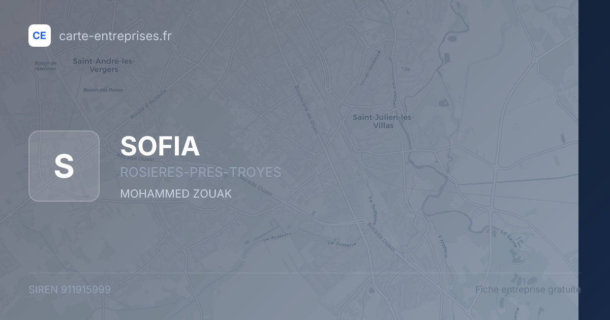 SOFIA — 911915999 — fiche entreprise