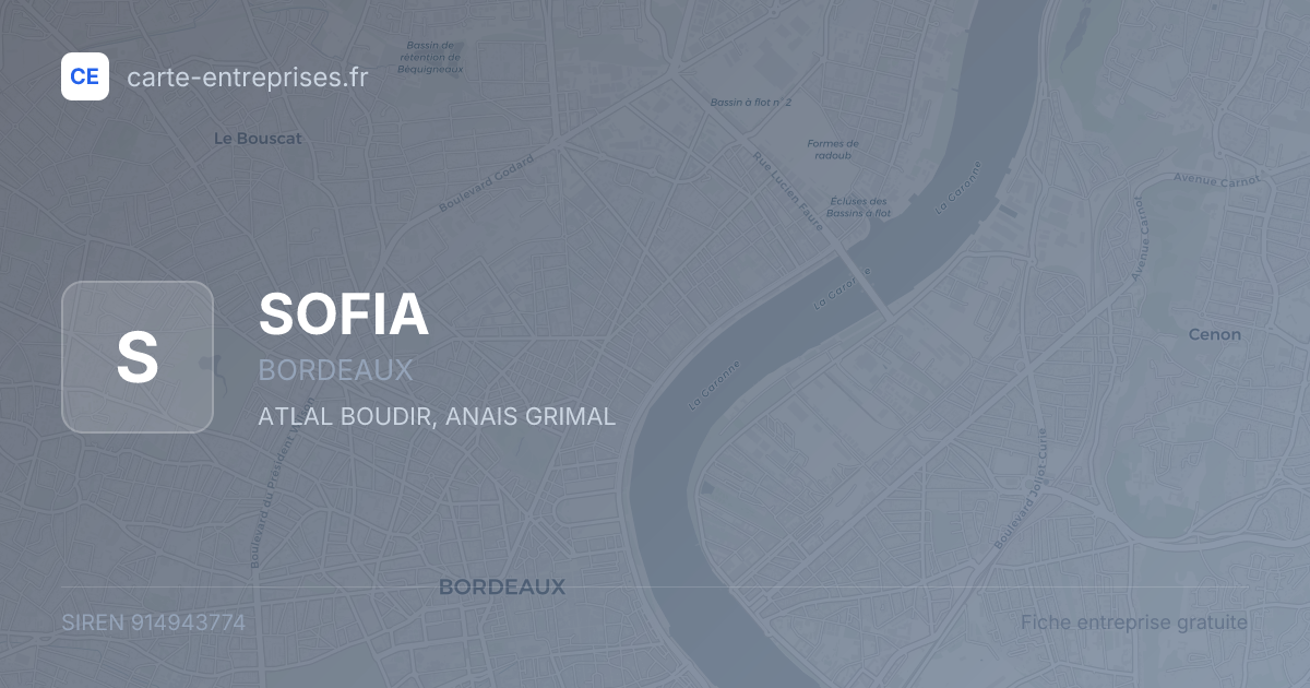 SOFIA — 914943774 — fiche entreprise