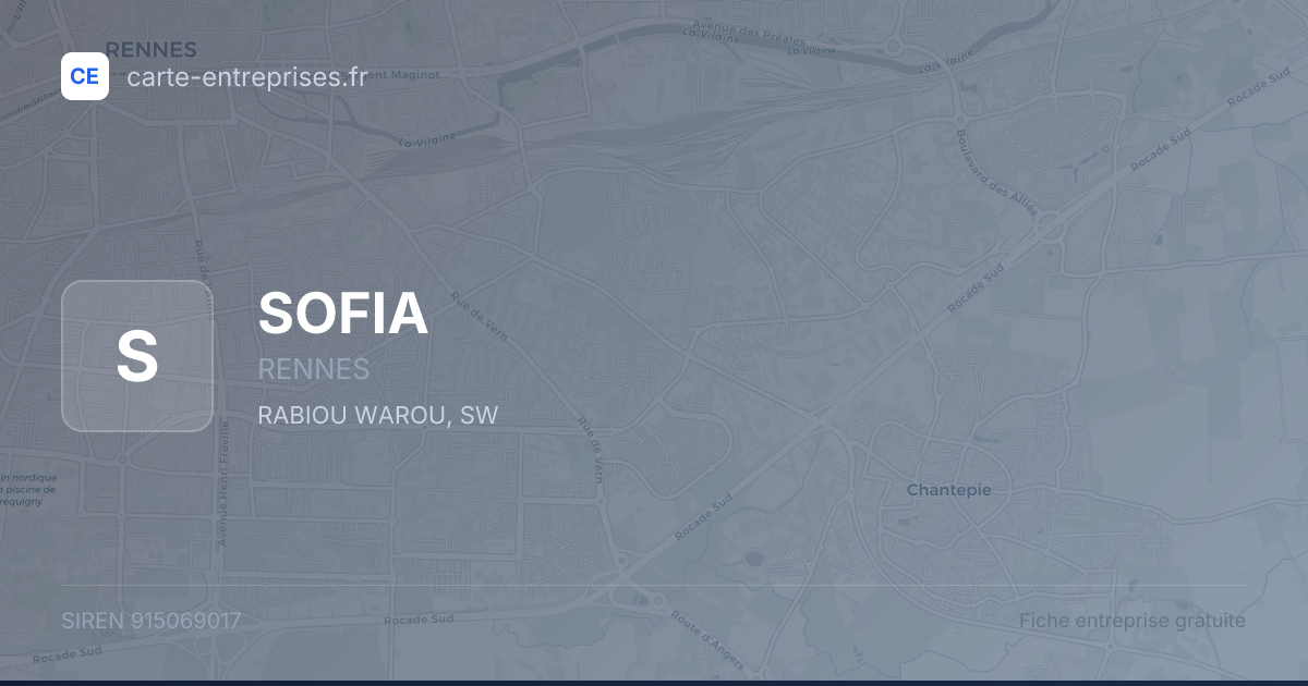 SOFIA — 915069017 — fiche entreprise