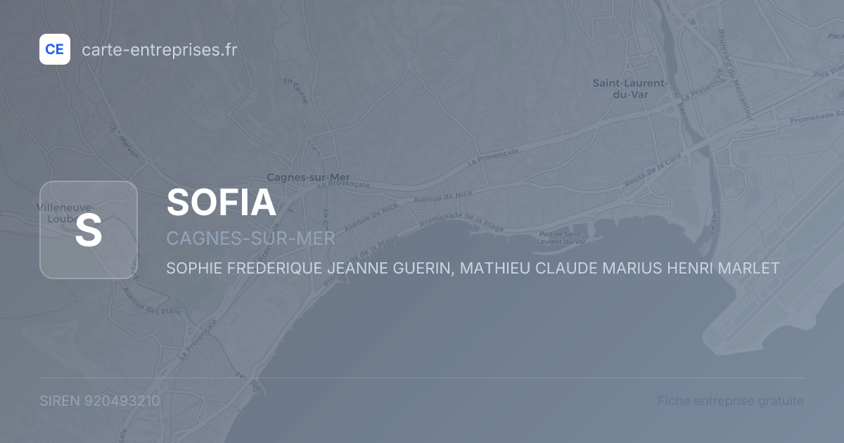 SOFIA — 920493210 — fiche entreprise