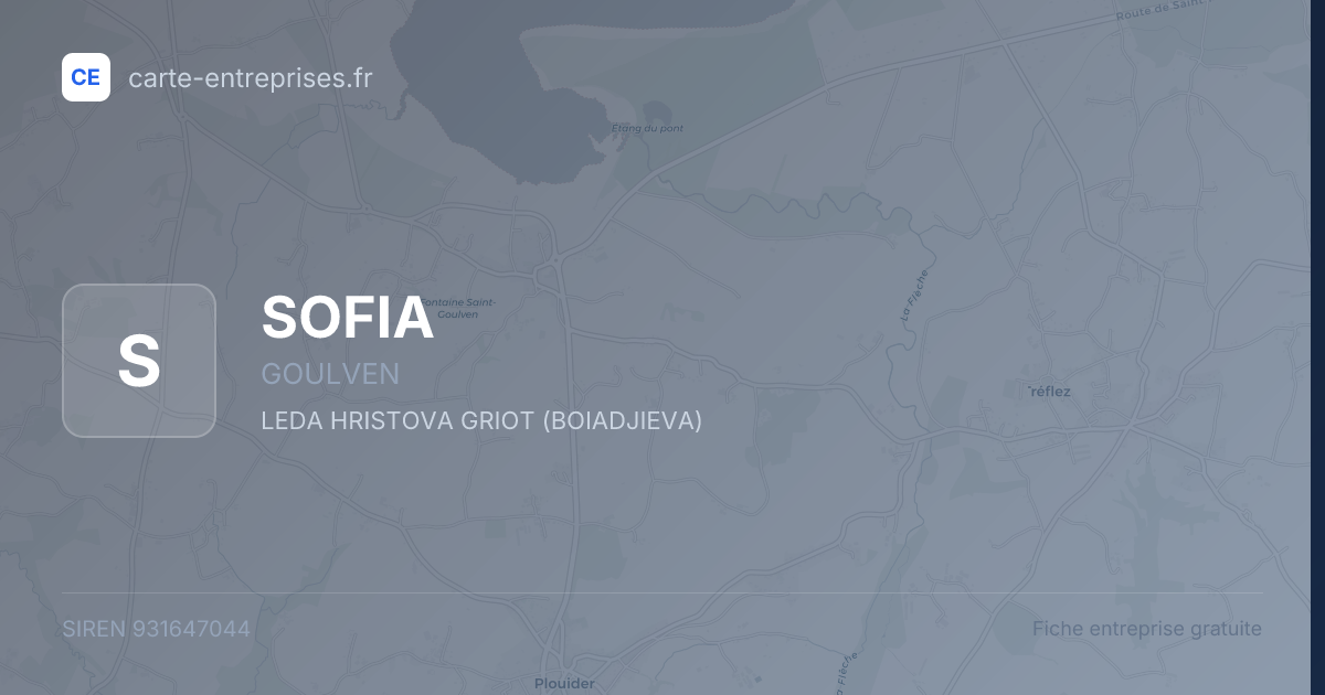 SOFIA — 931647044 — fiche entreprise