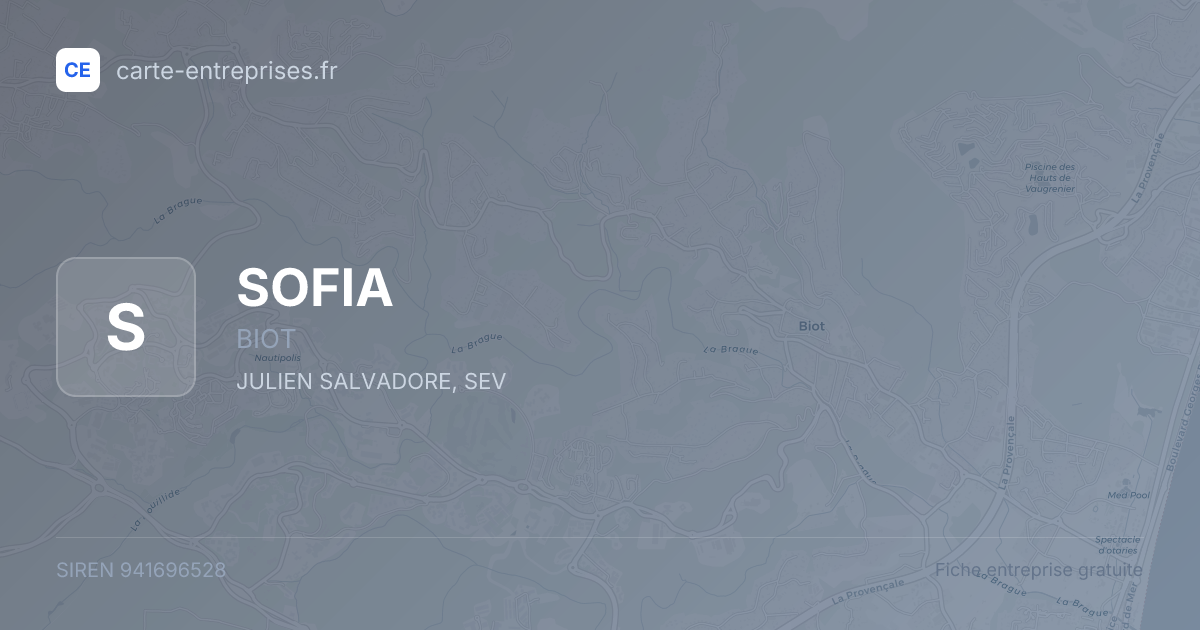 SOFIA — 941696528 — fiche entreprise