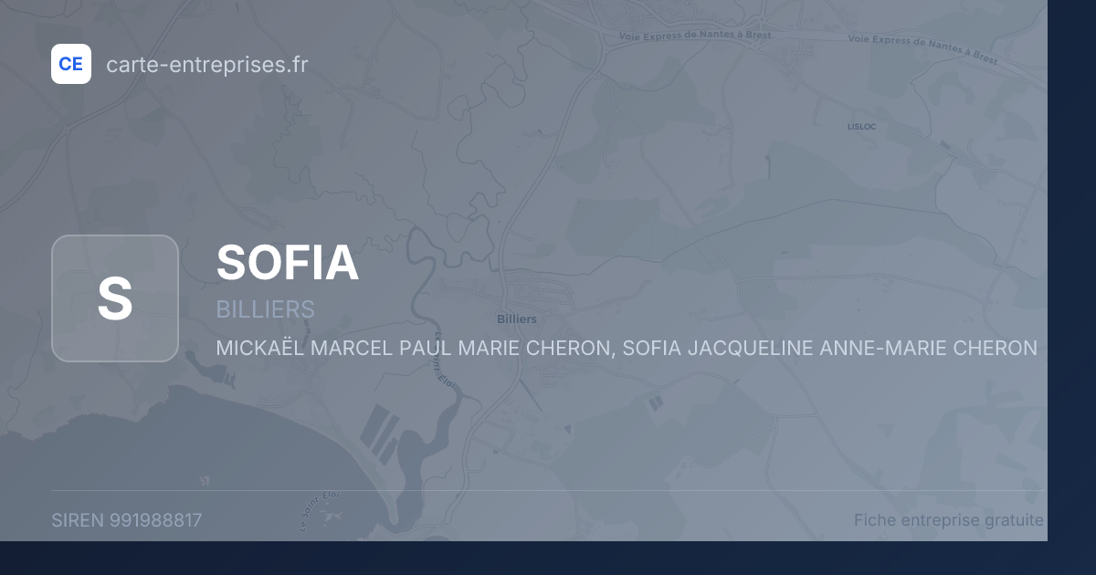 SOFIA — 991988817 — fiche entreprise