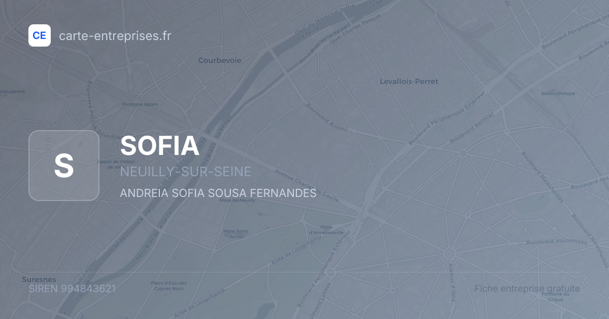 SOFIA — 994843621 — fiche entreprise