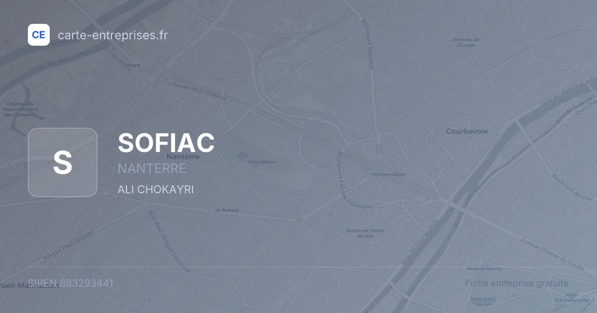 SOFIAC — 883293441 — fiche entreprise