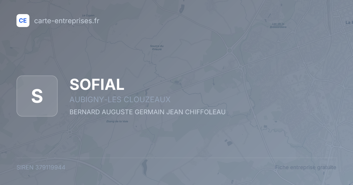 SOFIAL — 379119944 — fiche entreprise
