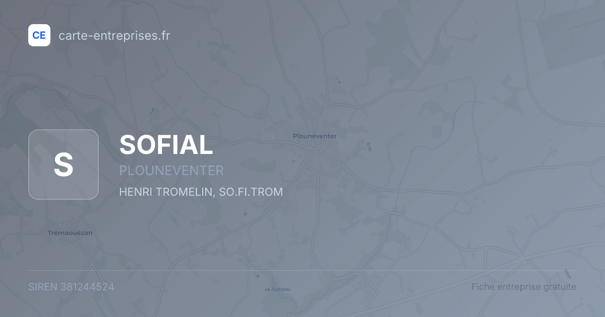 SOFIAL — 381244524 — fiche entreprise