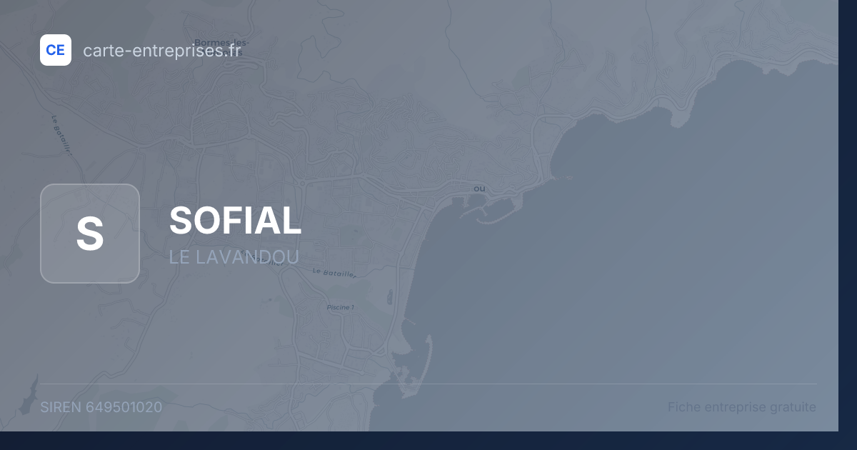 SOFIAL — 649501020 — fiche entreprise