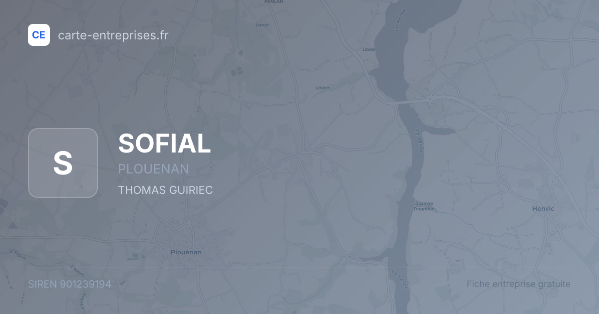 SOFIAL — 901239194 — fiche entreprise
