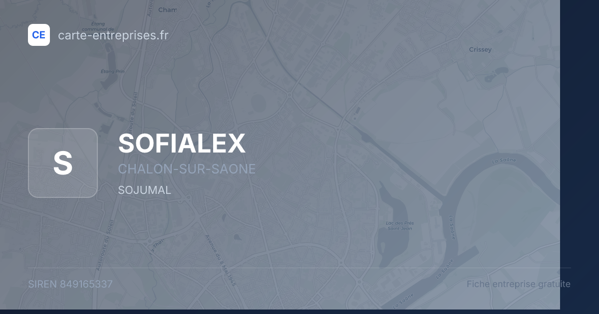 SOFIALEX — 849165337 — fiche entreprise