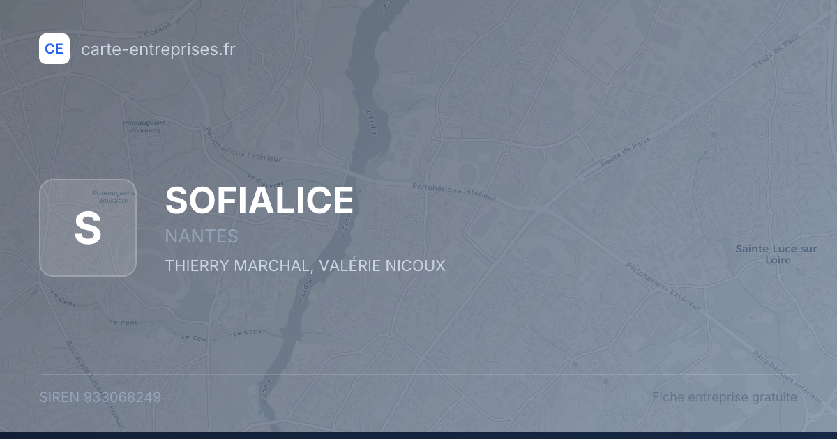 SOFIALICE — 933068249 — fiche entreprise