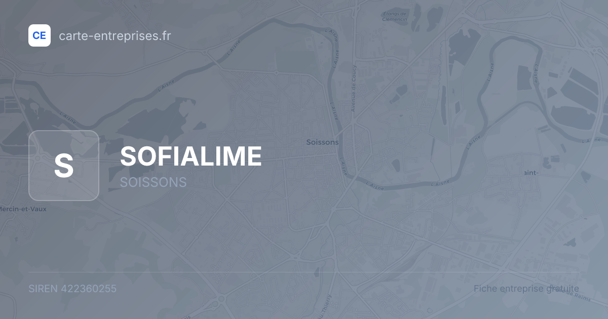 SOFIALIME — 422360255 — fiche entreprise