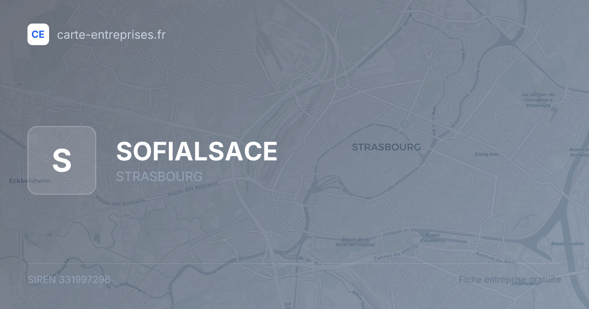 SOFIALSACE — 331997296 — fiche entreprise