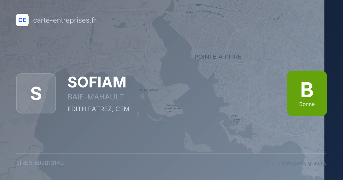 SOFIAM — 502813140 — fiche entreprise