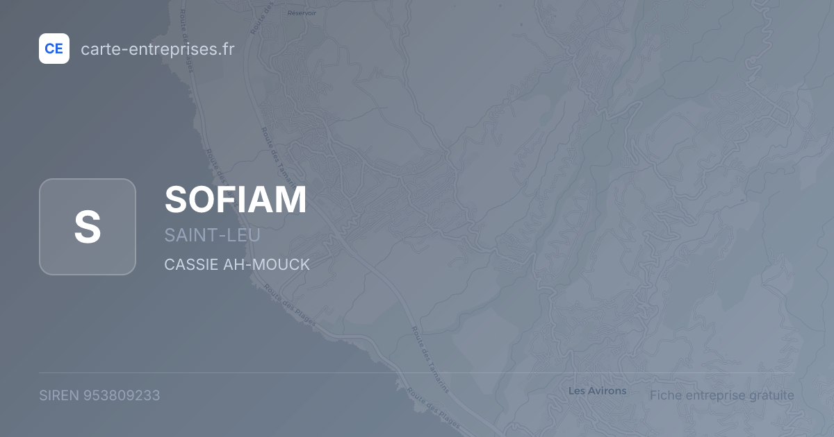 SOFIAM — 953809233 — fiche entreprise