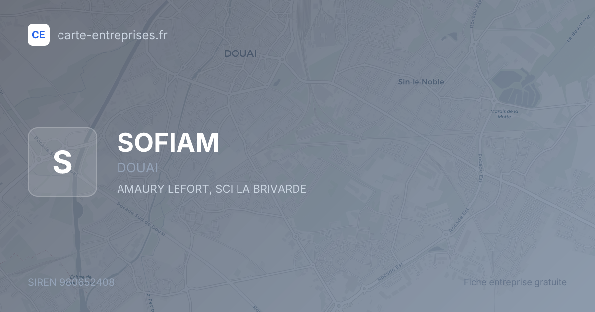 SOFIAM — 980652408 — fiche entreprise