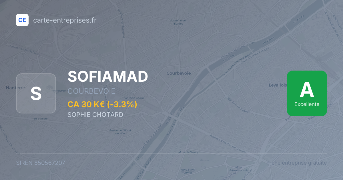 SOFIAMAD — 850567207 — fiche entreprise