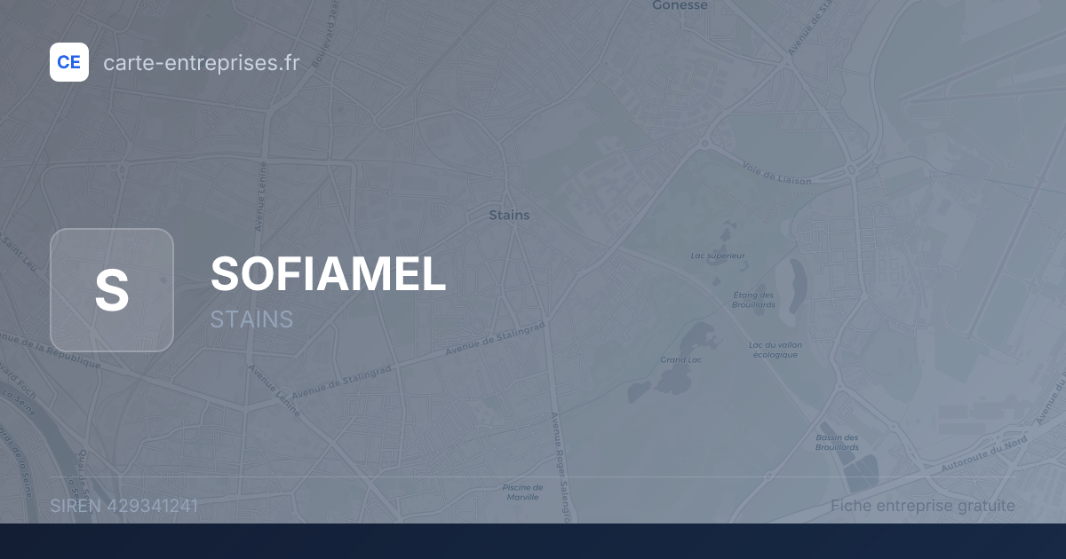 SOFIAMEL — 429341241 — fiche entreprise