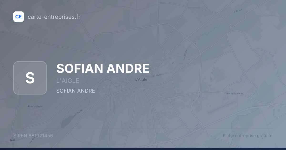SOFIAN ANDRE — 881921456 — fiche entreprise