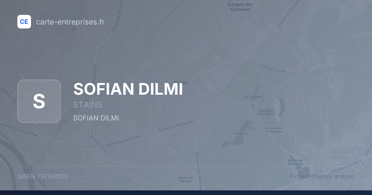 SOFIAN DILMI — 797941515 — fiche entreprise