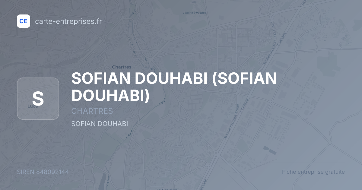 SOFIAN DOUHABI — 848092144 — fiche entreprise
