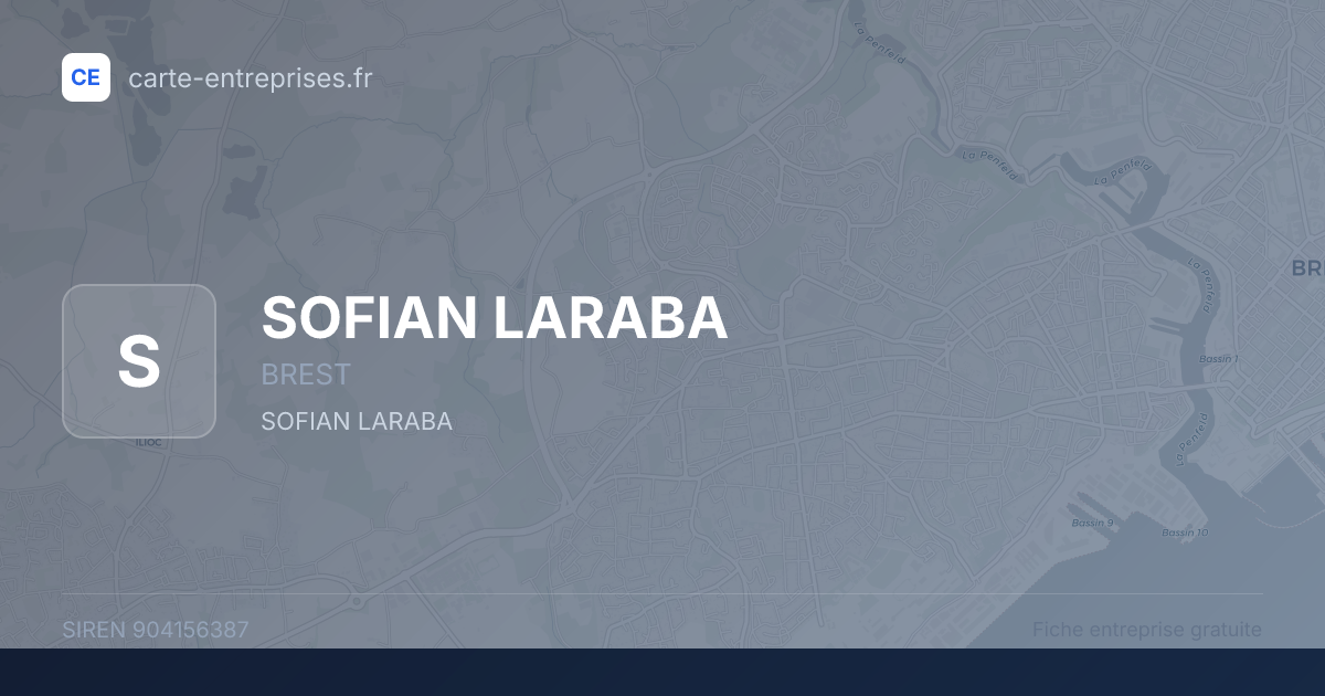 SOFIAN LARABA — 904156387 — fiche entreprise
