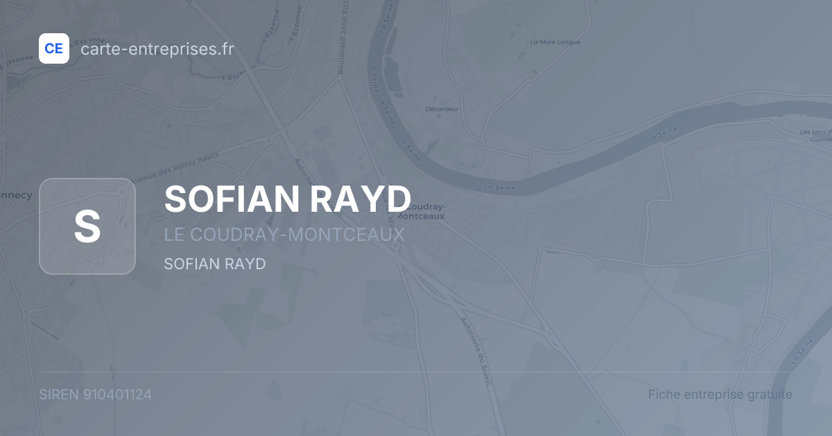 SOFIAN RAYD — 910401124 — fiche entreprise