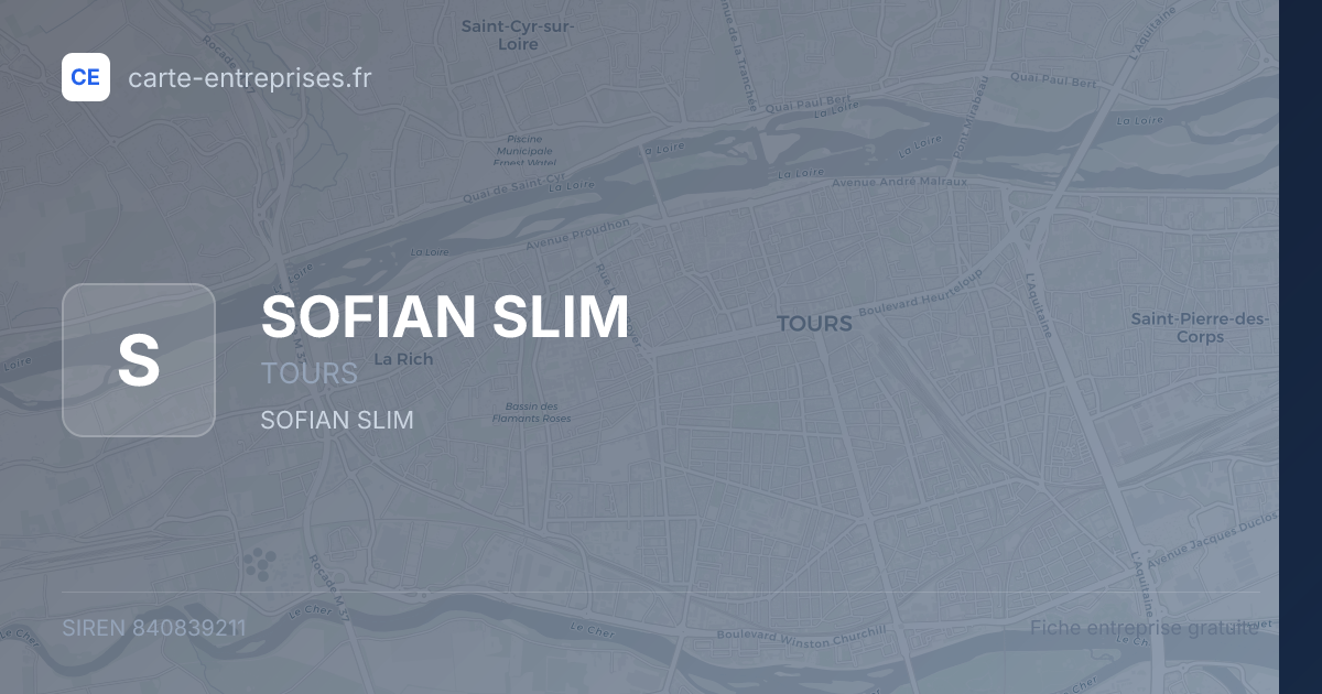 SOFIAN SLIM — 840839211 — fiche entreprise