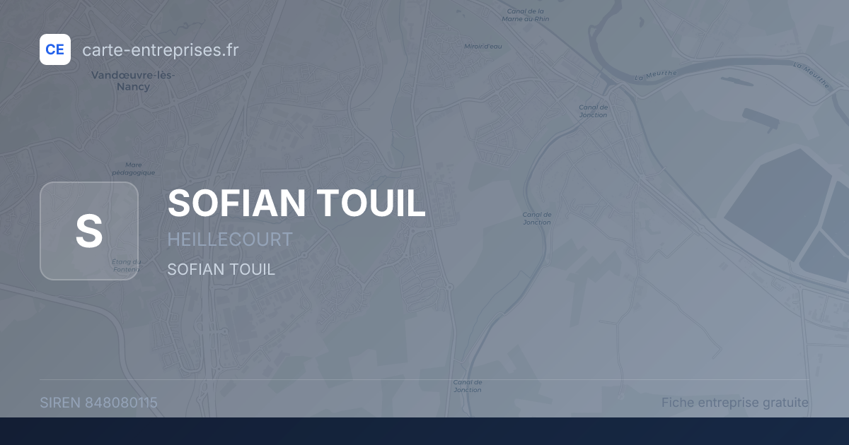 SOFIAN TOUIL — 848080115 — fiche entreprise