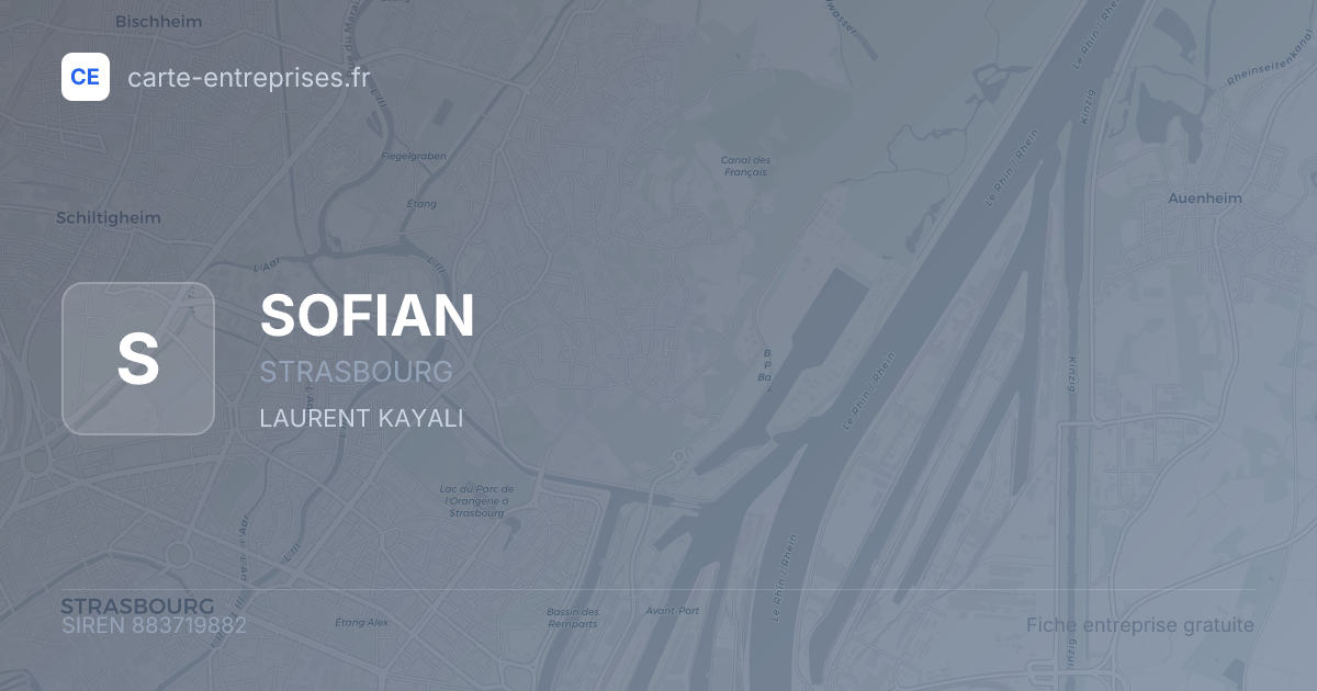 SOFIAN — 883719882 — fiche entreprise