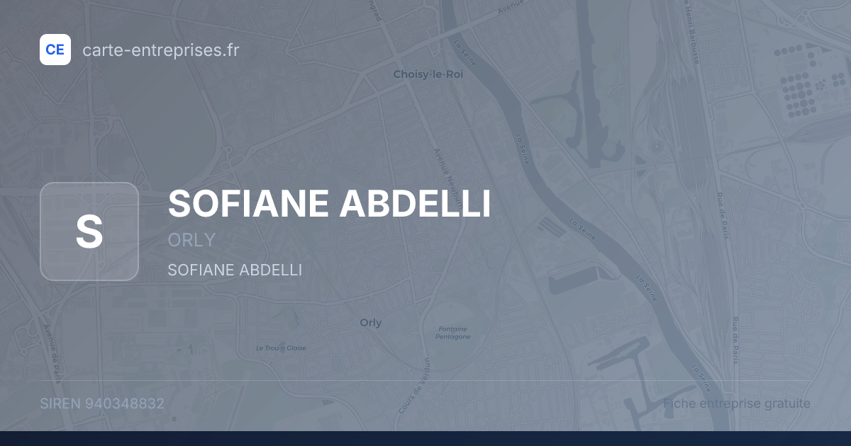SOFIANE ABDELLI — 940348832 — fiche entreprise