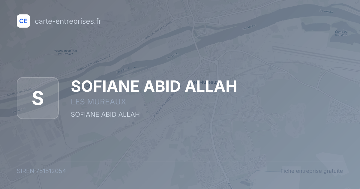 SOFIANE ABID ALLAH — 751512054 — fiche entreprise