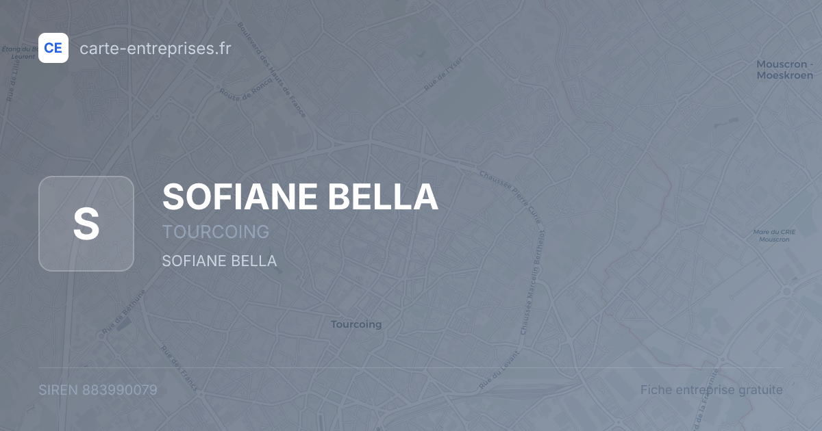 SOFIANE BELLA — 883990079 — fiche entreprise