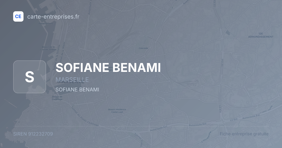 SOFIANE BENAMI — 912232709 — fiche entreprise