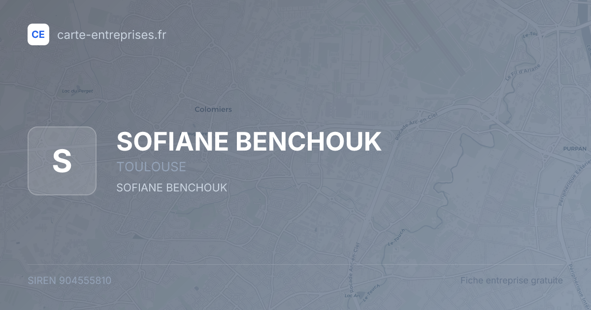 SOFIANE BENCHOUK — 904555810 — fiche entreprise
