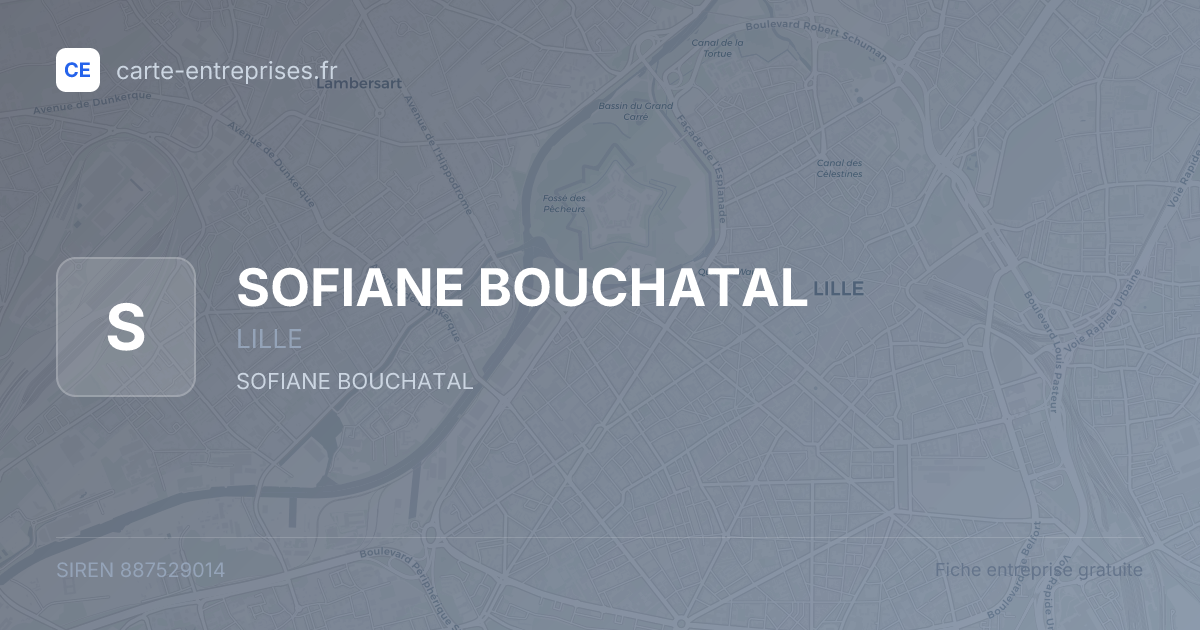 SOFIANE BOUCHATAL — 887529014 — fiche entreprise
