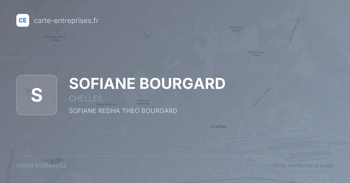 SOFIANE BOURGARD — 910964253 — fiche entreprise