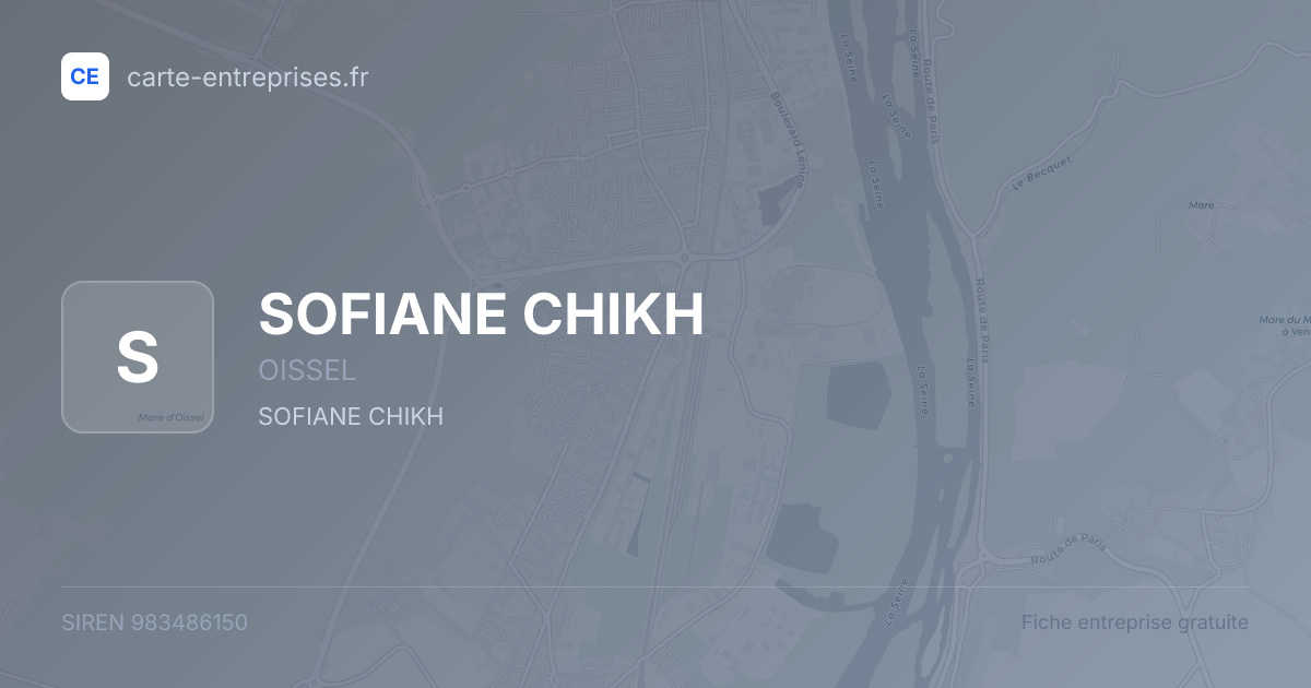 SOFIANE CHIKH — 983486150 — fiche entreprise