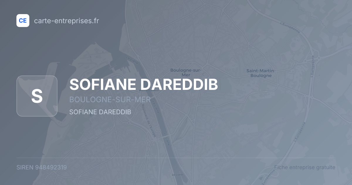 SOFIANE DAREDDIB — 948492319 — fiche entreprise