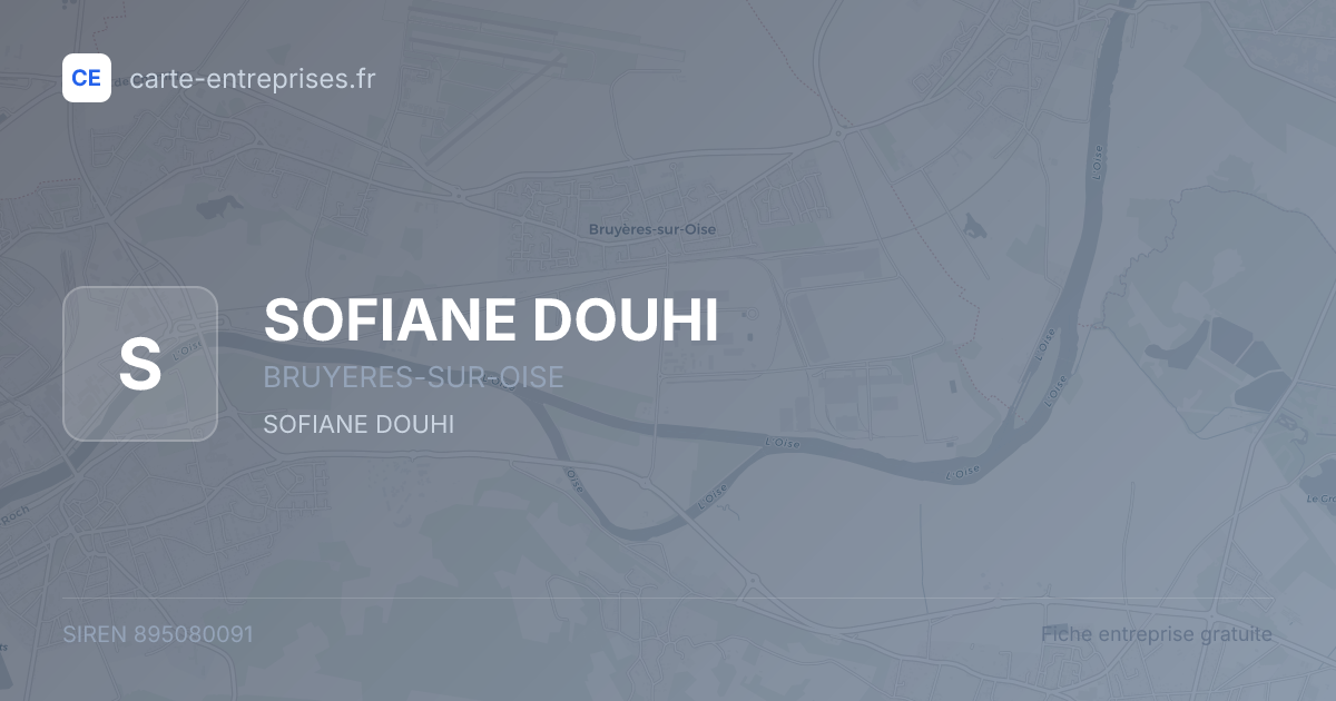 SOFIANE DOUHI — 895080091 — fiche entreprise