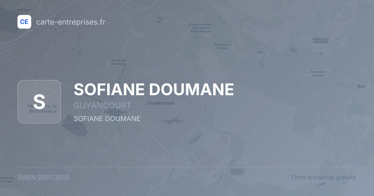 SOFIANE DOUMANE — 989113659 — fiche entreprise