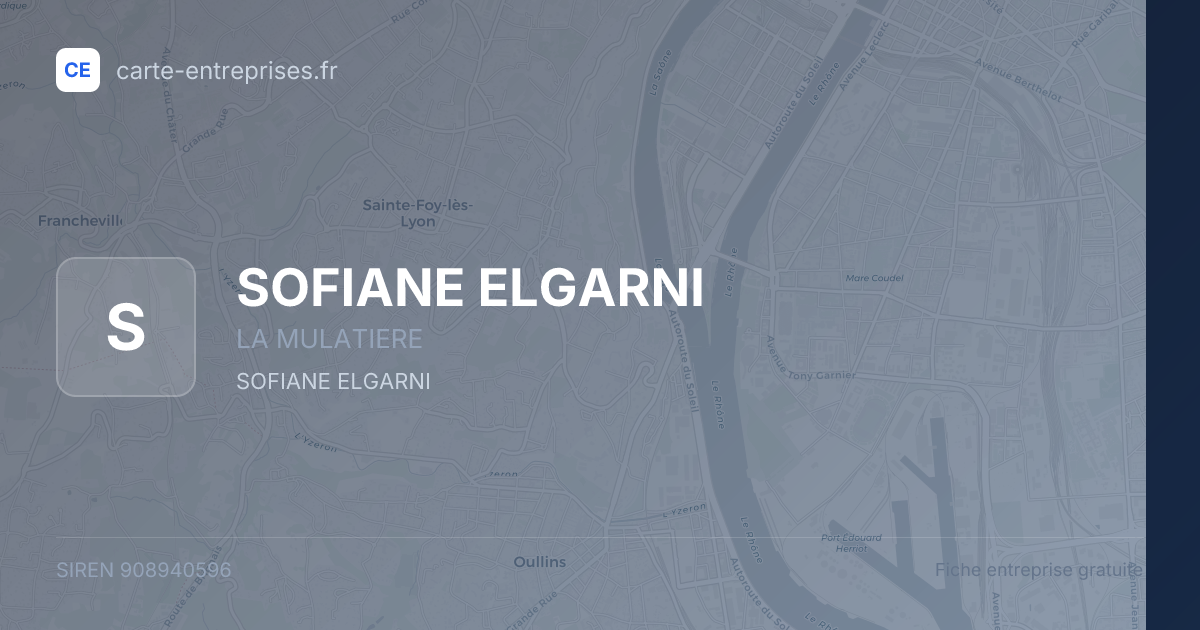 SOFIANE ELGARNI — 908940596 — fiche entreprise