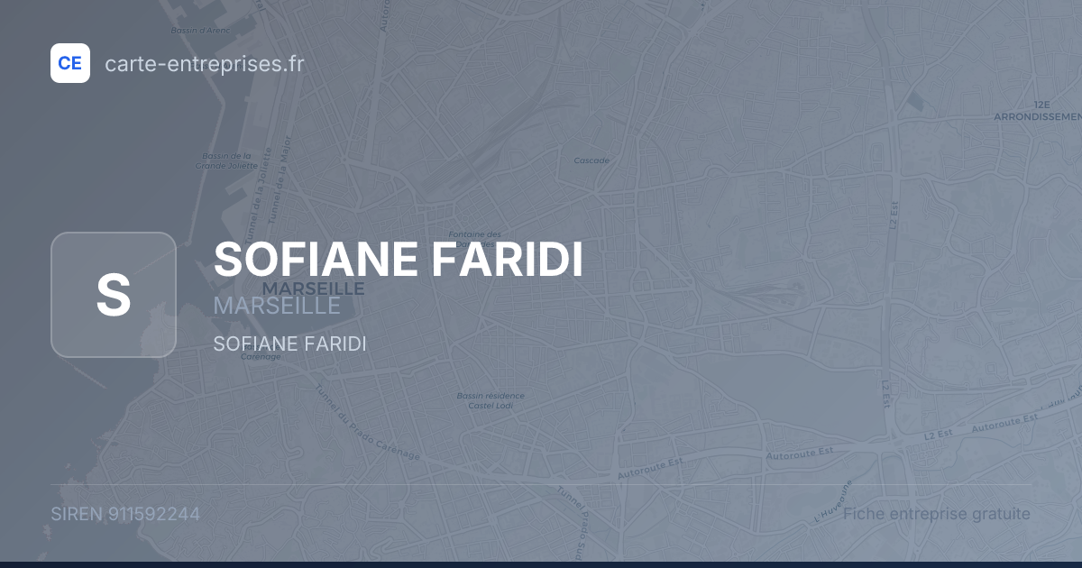 SOFIANE FARIDI — 911592244 — fiche entreprise