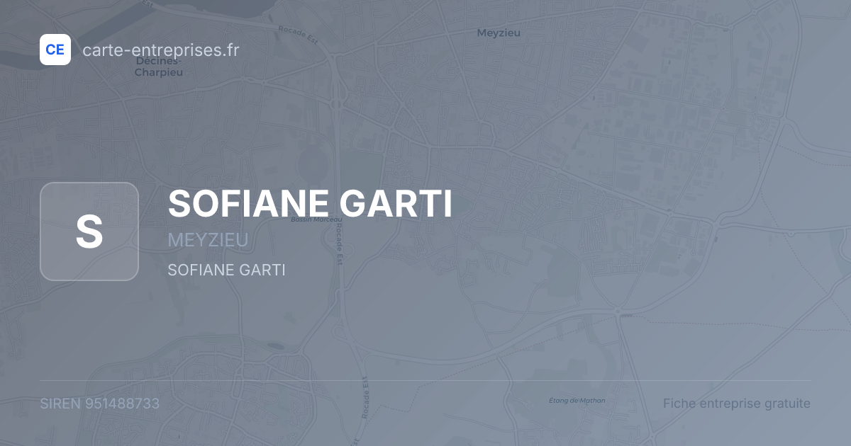SOFIANE GARTI — 951488733 — fiche entreprise